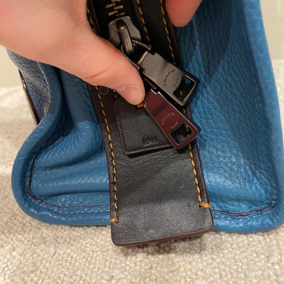 !!!SOLD!!! COACH x NASA 1941 Space Patches Rogue Purse Tote Blue Cosmic - Picture 4 of 16